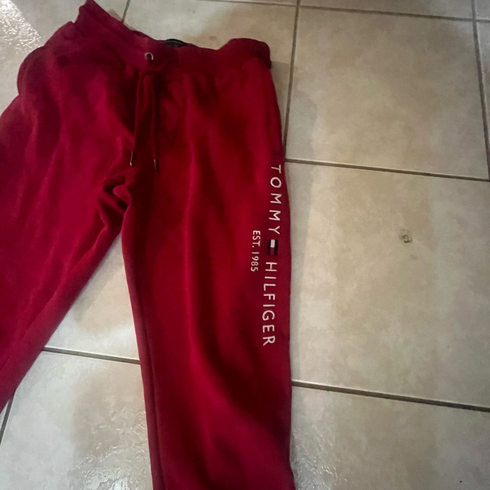 Tommy Hilfiger Red Sweatpants